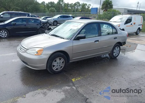 2001 Honda Civic Lx from USA, damaged, VIN 1HGES16571L009322